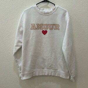 Friday + Saturday Amour Sweatshirt M